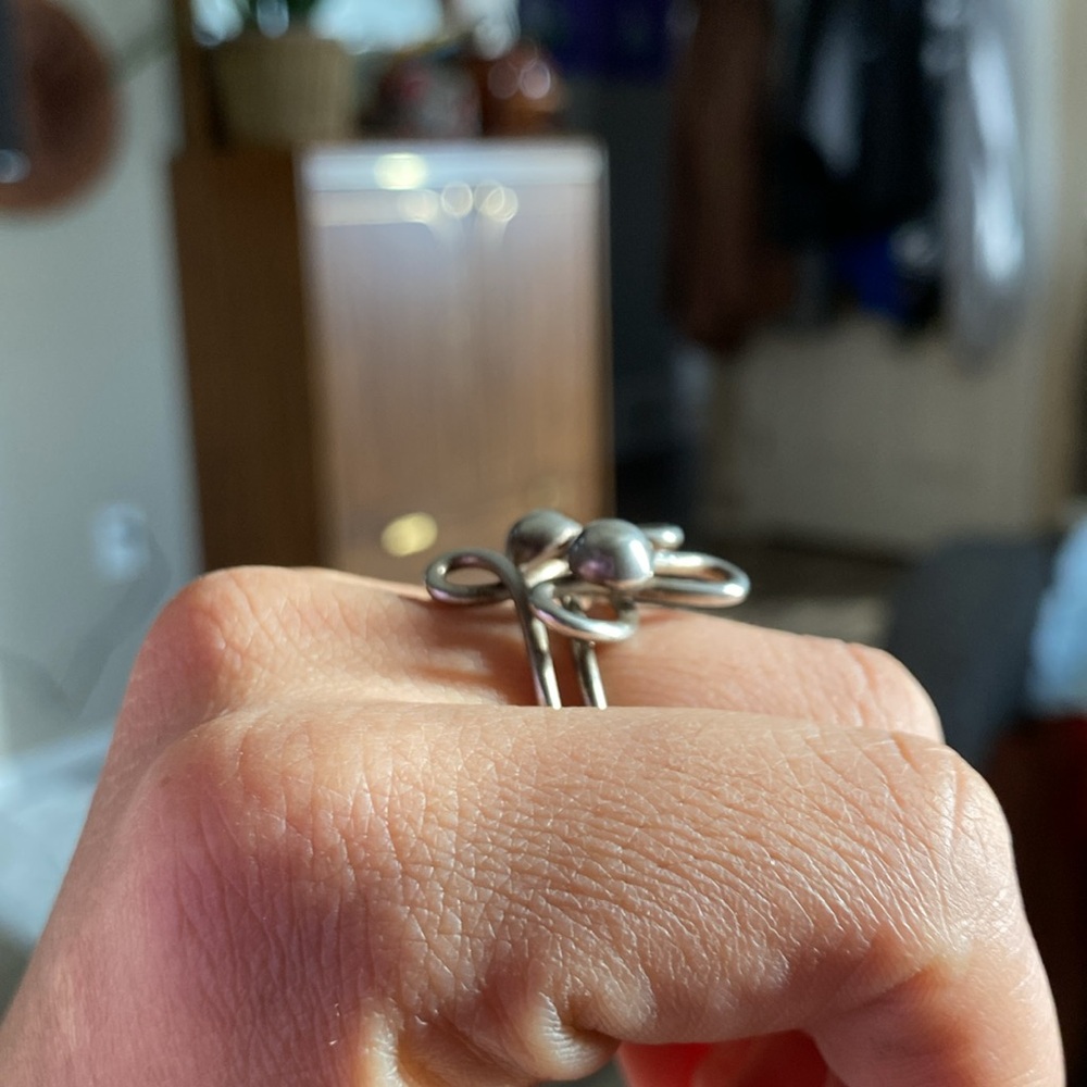 Unique sterling silver ring size 8 - Picture 12 of 12